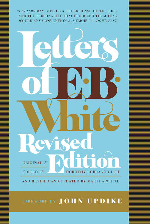 Book cover of Letters of E.B. White