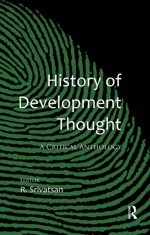 Book cover of History of Development Thought: A Critical Anthology