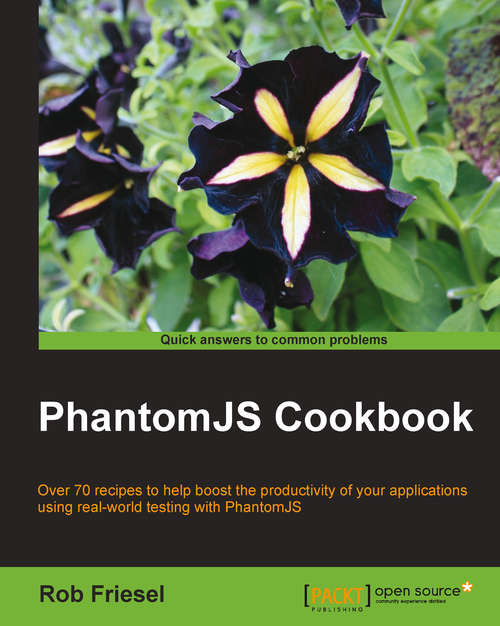 Book cover of PhantomJS Cookbook