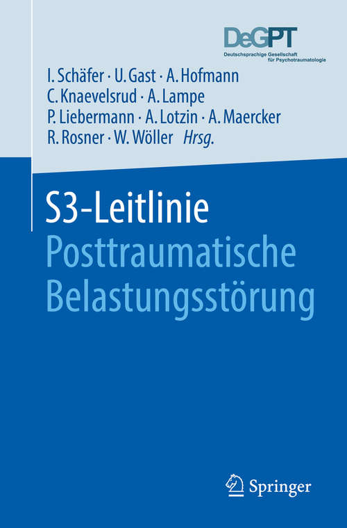 Book cover of S3-Leitlinie Posttraumatische Belastungsstörung (1. Aufl. 2019)
