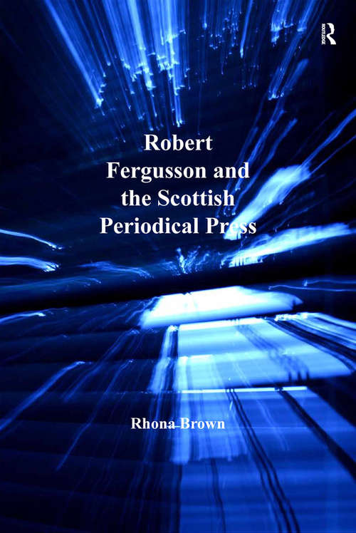 Book cover of Robert Fergusson and the Scottish Periodical Press