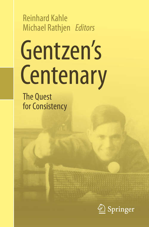 Book cover of Gentzen's Centenary