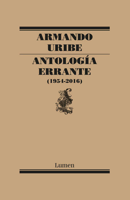 Book cover of Antología errante
