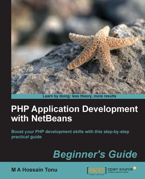 Book cover of PHP Application Development with NetBeans: Beginner's Guide