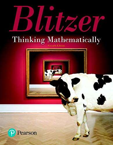 Book cover of Thinking Mathematically (Seventh  Edition)