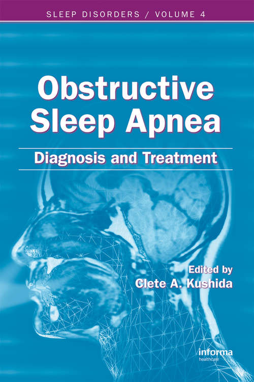 Book cover of Obstructive Sleep Apnea: Diagnosis and Treatment (1) (Sleep Disorders)