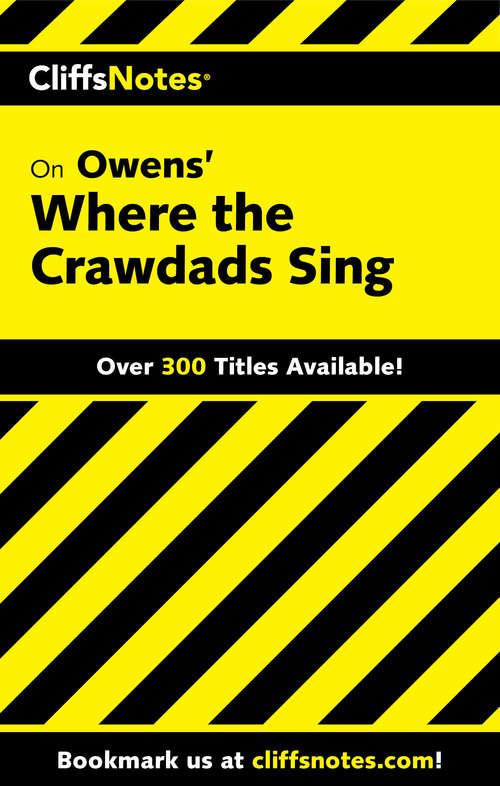 Book cover of CliffsNotes on Owens' Where the Crawdads Sing