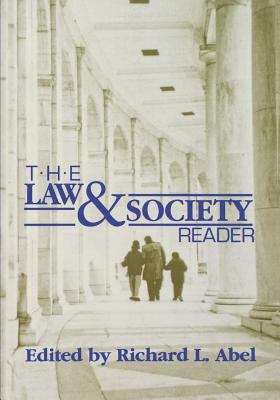 Book cover of The Law and Society Reader