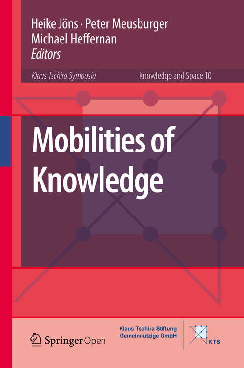 Book cover of Mobilities of Knowledge