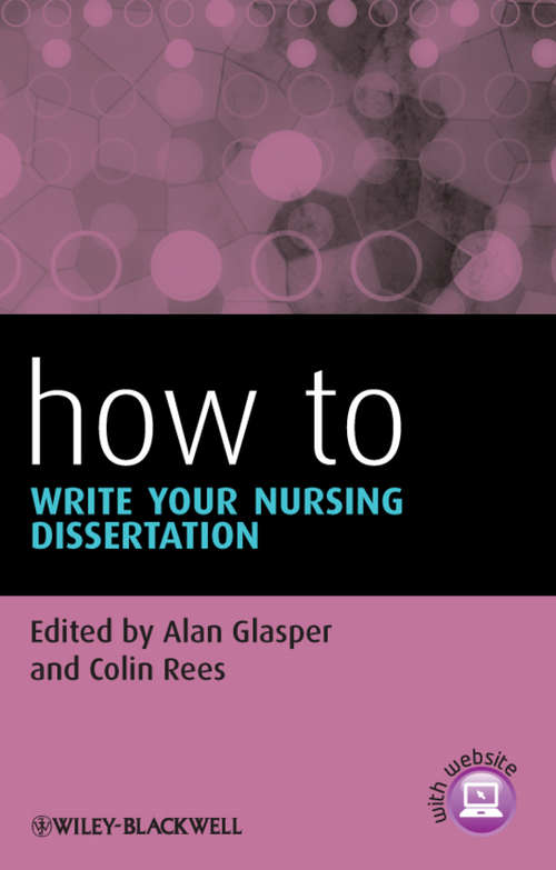 Book cover of How to Write Your Nursing Dissertation