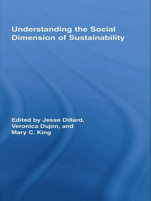 Book cover of Understanding the Social Dimension of Sustainability (Routledge Studies in Development and Society)