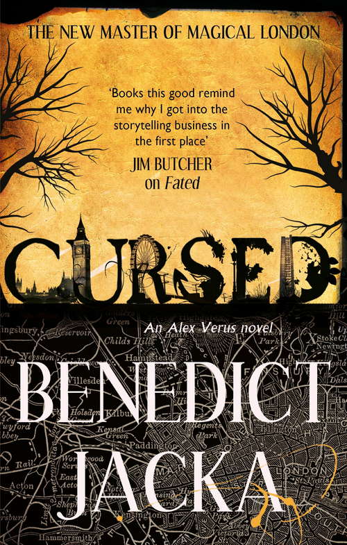 Book cover of Cursed: An Alex Verus Novel from the New Master of Magical London (Alex Verus #2)