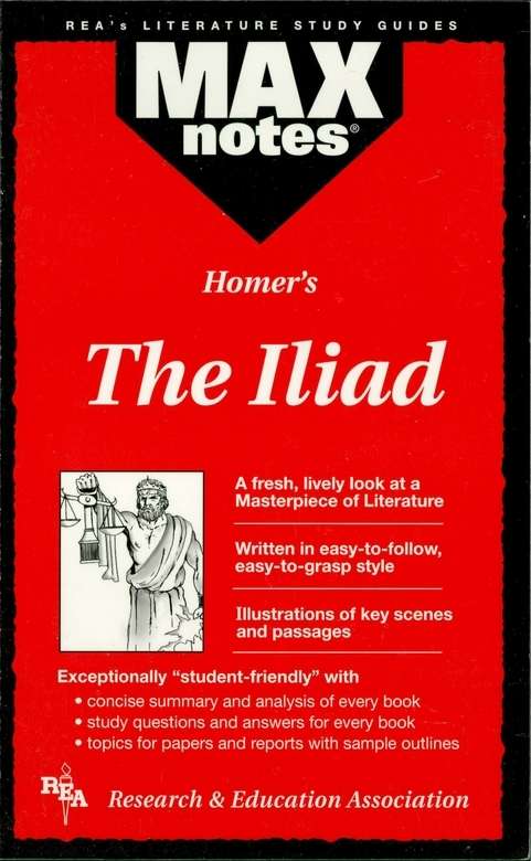 Book cover of The Iliad (MAXNotes Literature Guides)