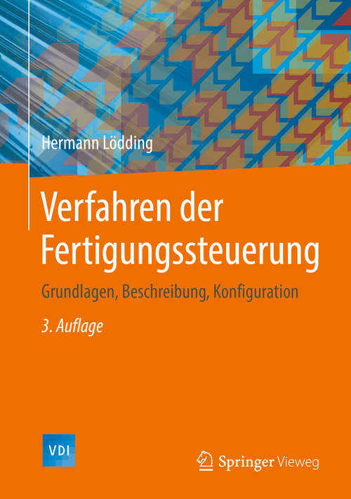 Book cover of Verfahren der Fertigungssteuerung