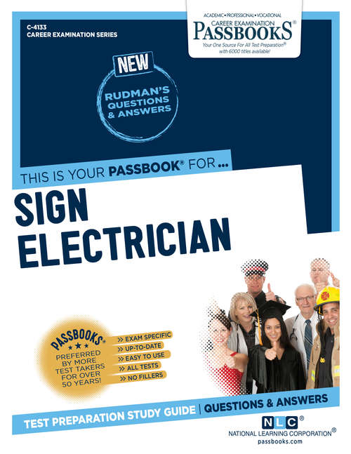Book cover of Sign Electrician: Passbooks Study Guide (Career Examination Series)