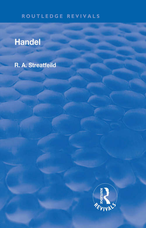 Book cover of Revival: Handel (2) (Routledge Revivals)