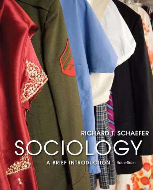 Book cover of Sociology: A Brief Introduction (8th edition)
