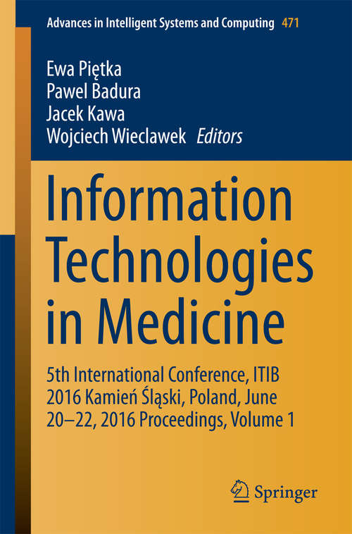 Book cover of Information Technologies in Medicine