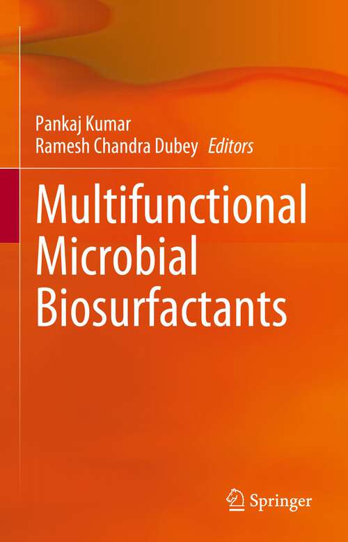 Book cover of Multifunctional Microbial Biosurfactants (1st ed. 2023)