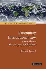 Book cover of Customary International Law