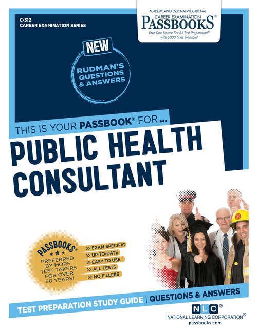 Book cover of Public Health Consultant: Passbooks Study Guide (Career Examination Series)