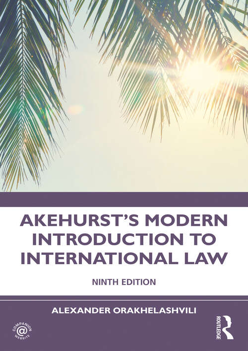 Book cover of Akehurst's Modern Introduction to International Law (9)
