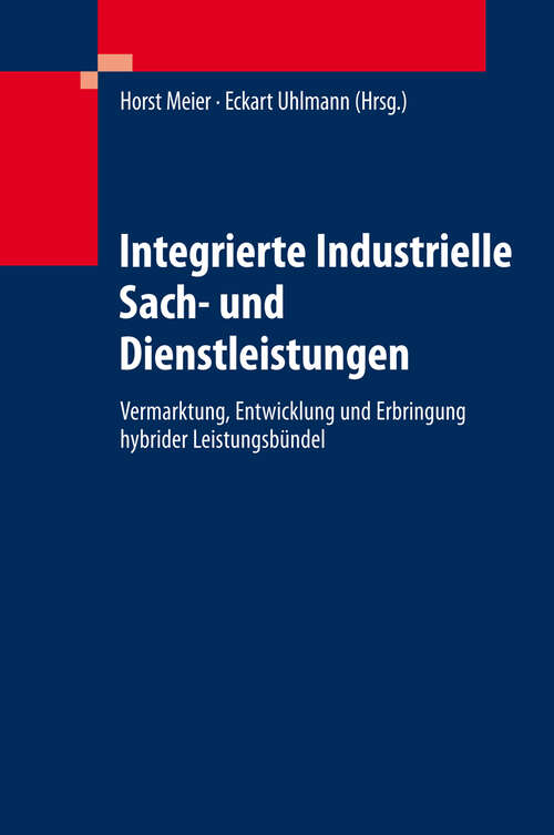 Book cover of Integrierte Industrielle Sach- und Dienstleistungen