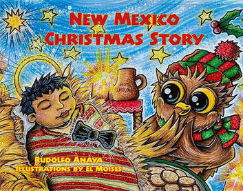 Book cover of New Mexico Christmas Story (Owl in a Straw Hat #3)