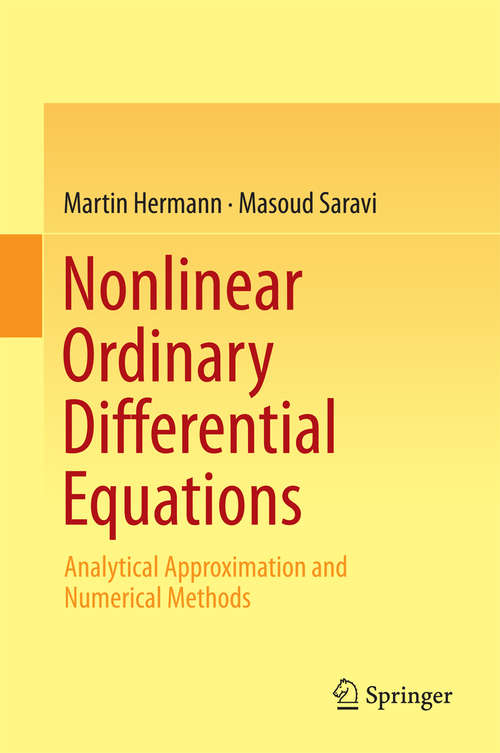 Book cover of Nonlinear Ordinary Differential Equations