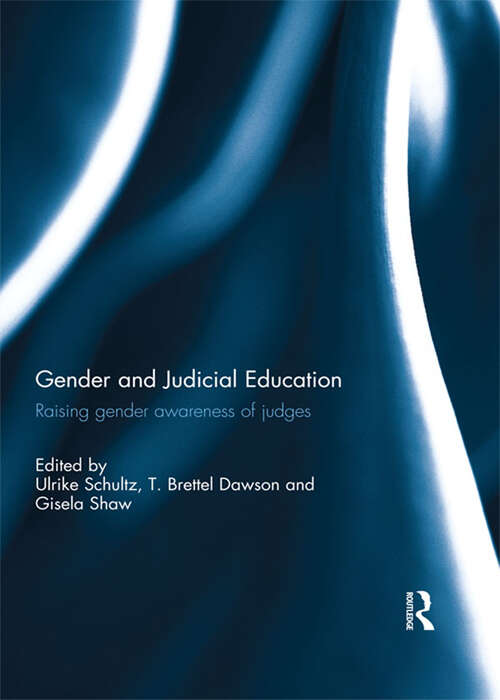 Book cover of Gender and Judicial Education: Raising Gender Awareness of Judges