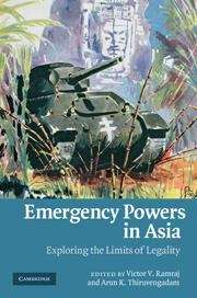 Book cover of Emergency Powers in Asia: Exploring the Limits of Legality