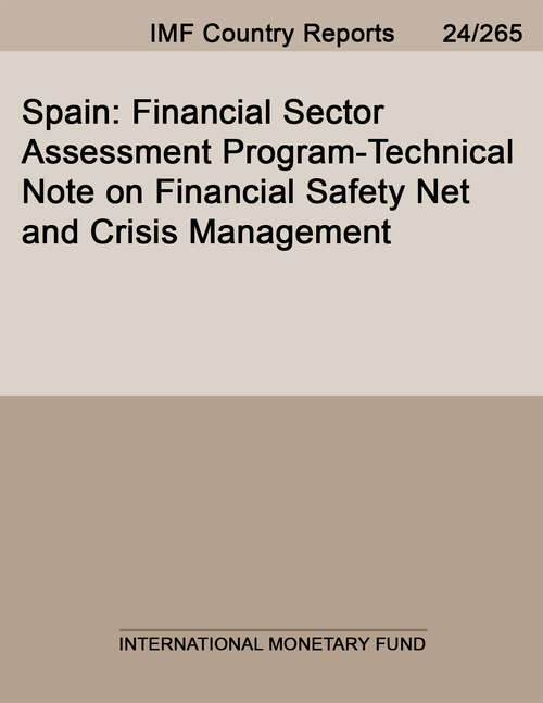 Book cover of Spain: Financial Sector Assessment Program-Technical Note on Financial Safety Net and Crisis Management