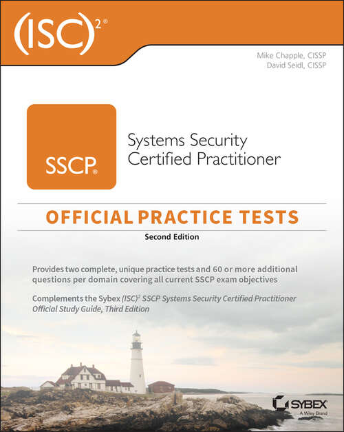 Book cover of (ISC)2 SSCP Systems Security Certified Practitioner Official Practice Tests (2)