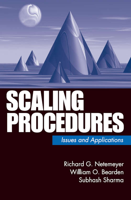 Book cover of Scaling Procedures: Issues and Applications