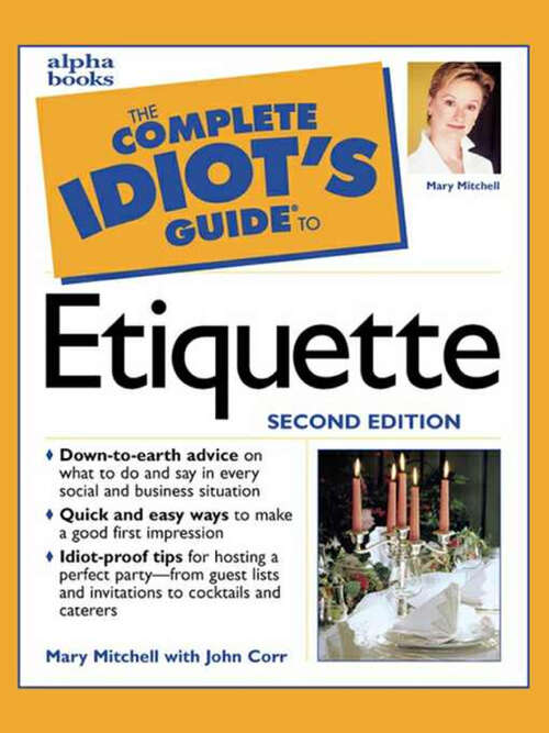 Book cover of The Complete Idiot's Guide to Etiquette, 2e