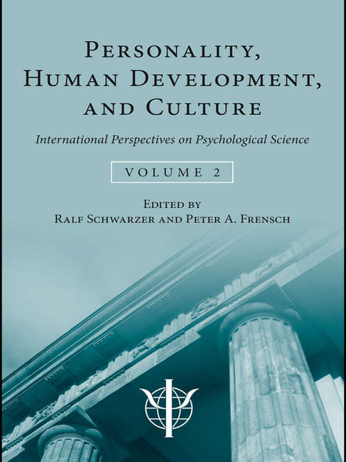 Book cover of Personality, Human Development, and Culture: International Perspectives On Psychological Science (Volume 2)