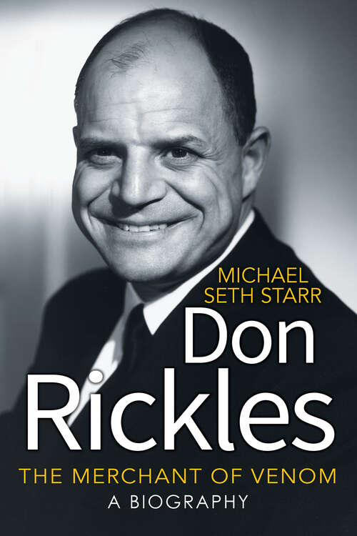 Book cover of Don Rickles: The Merchant of Venom
