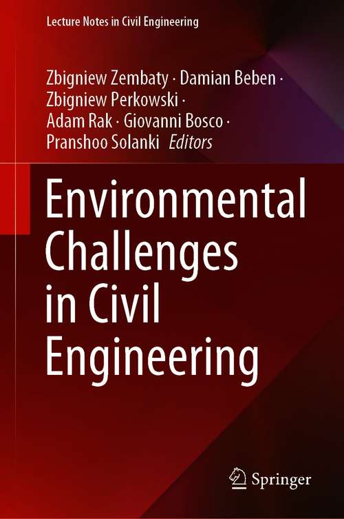Book cover of Environmental Challenges in Civil Engineering (1st ed. 2021) (Lecture Notes in Civil Engineering #122)