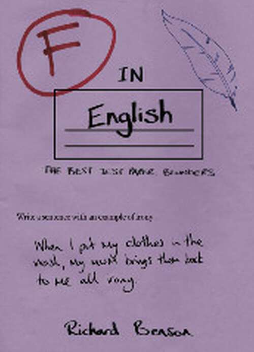 Book cover of F in English (F In Exams Ser.)