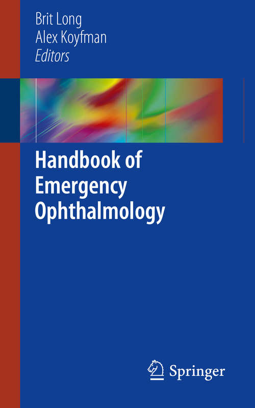 Book cover of Handbook of Emergency Ophthalmology