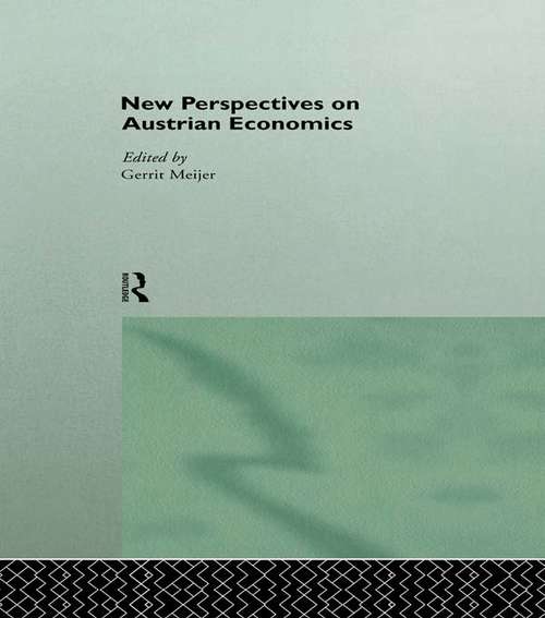 Book cover of New Perspectives on Austrian Economics