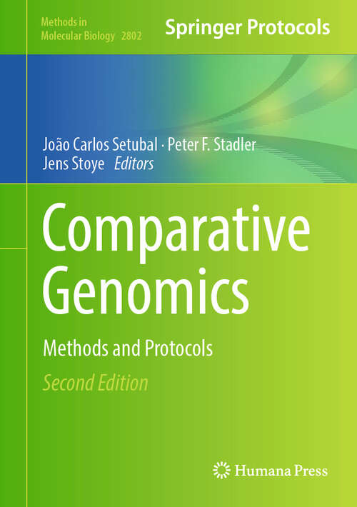 Book cover of Comparative Genomics: Methods and Protocols (2nd ed. 2024) (Methods in Molecular Biology #2802)