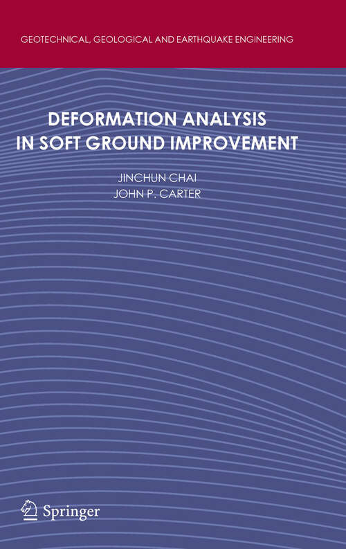 Book cover of Deformation Analysis in Soft Ground Improvement