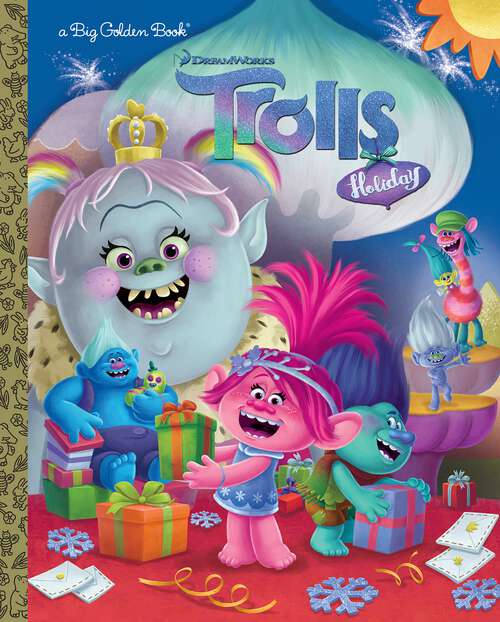 Book cover of Trolls Holiday Big Golden Book (Big Golden Book)