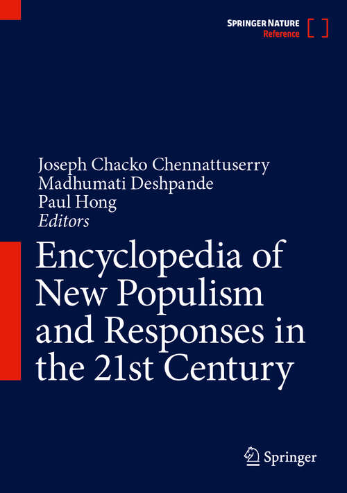 Book cover of Encyclopedia of New Populism and Responses in the 21st Century