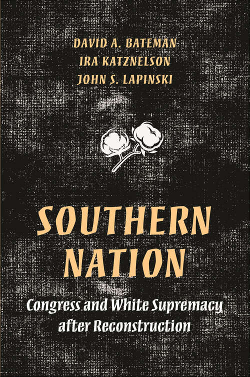 Book cover of Southern Nation: Congress and White Supremacy after Reconstruction (Princeton Studies in American Politics: Historical, International, and Comparative Perspectives #158)