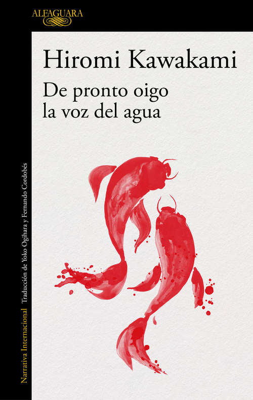 Book cover of De pronto oigo la voz del agua