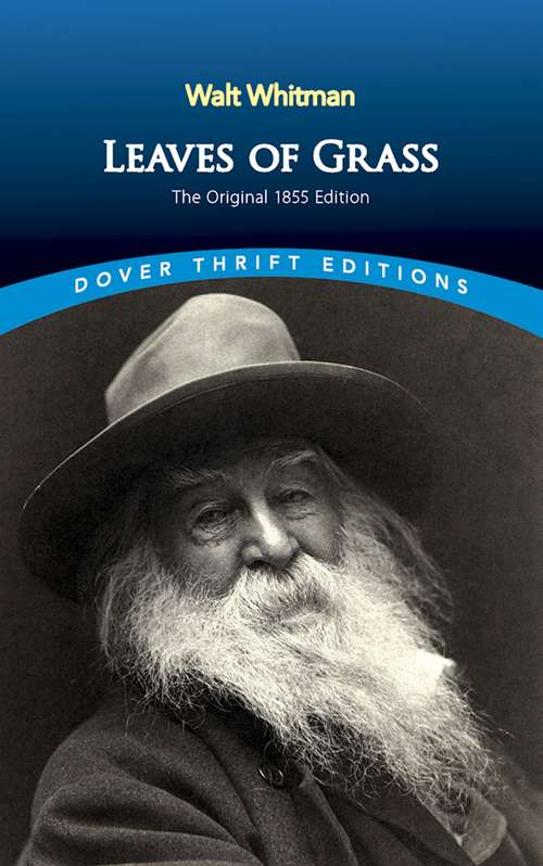 Book cover of Leaves of Grass: The Original 1855 Edition (Dover Thrift Editions: Poetry)