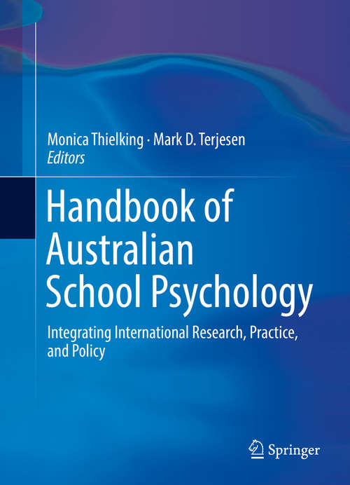 Book cover of Handbook of Australian School Psychology