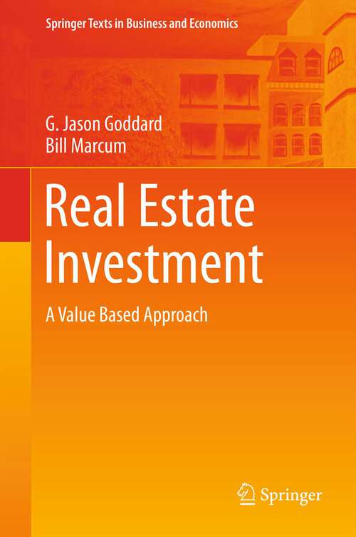 Book cover of Real Estate Investment: A Value Based Approach